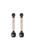 Pomellato 18kt Rose And White Gold Nudo Obsidian And Black Diamond