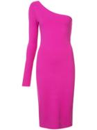 Dvf Diane Von Furstenberg One Shoulder Cocktail Dress - Pink & Purple