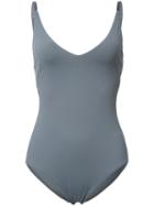 Malia Mills Classic Swimsuit, Women's, Size: 10, Grey, Nylon/spandex/elastane