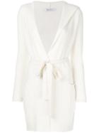Max Mara - Long Belted Cardigan - Women - Cashmere/wool - S, Nude/neutrals, Cashmere/wool