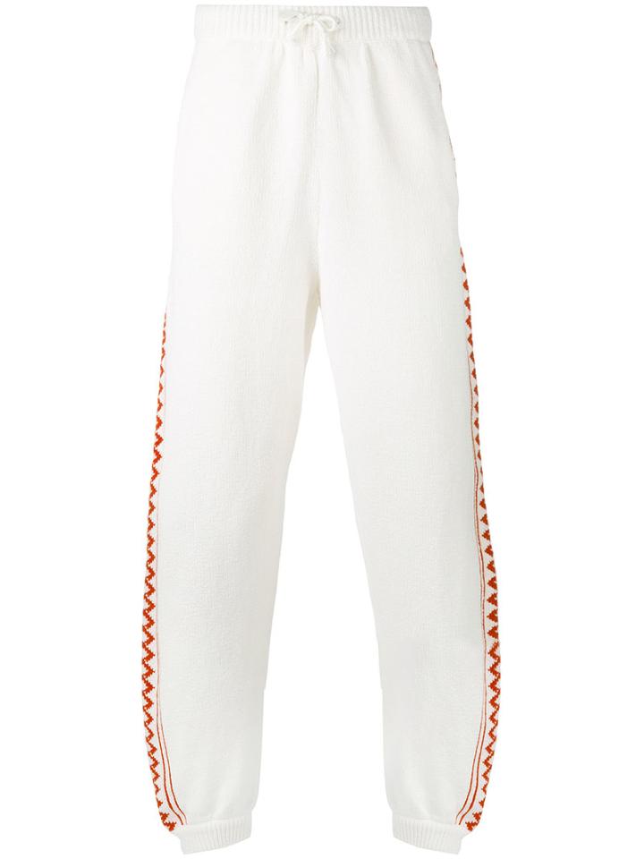 Stella Mccartney - Rustic Sportswear Trousers - Men - Cotton/virgin Wool - Xs, White, Cotton/virgin Wool