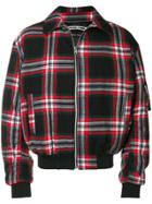 Mcq Alexander Mcqueen Tartan Bomber Jacket - Black