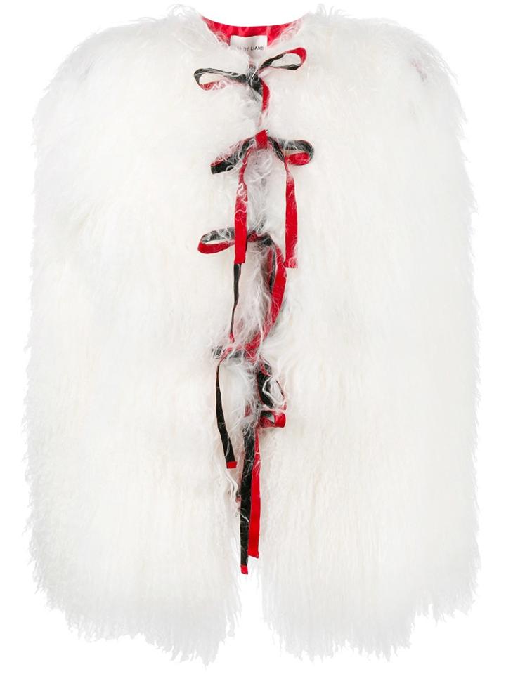 Sandy Liang Lambaux Coat - White