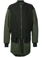 Juun.j Layered Bomber Jacket - Green