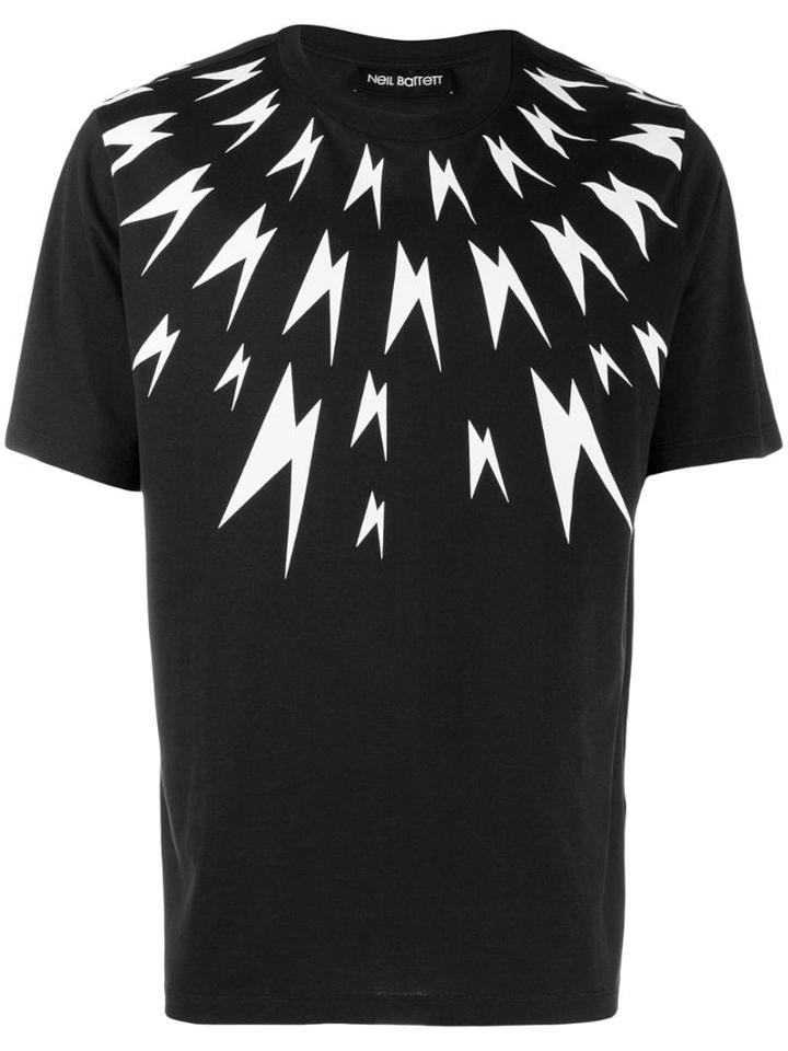 Neil Barrett Neil Barrett - Man - Tee Fulmini Centrali - Black