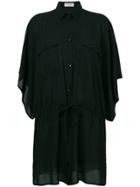 Saint Laurent Fitted Shirt Dress - Black