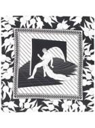 Cédric Charlier Greek Statue Print Scarf - Black