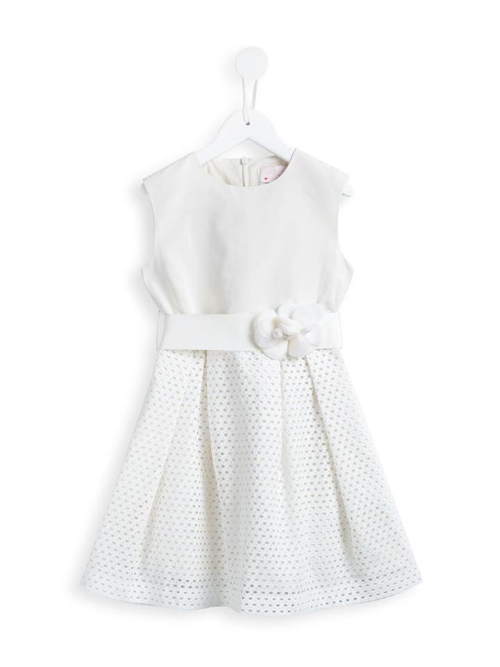 Lanvin Petite Corsage Belted Dress, Girl's, Size: 12 Yrs, White