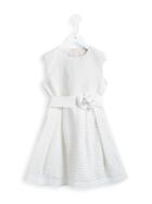 Lanvin Petite Corsage Belted Dress, Girl's, Size: 12 Yrs, White