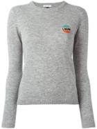 Bella Freud Lion Emblem Jumper, Women's, Size: Large, Grey, Cashmere/wool
