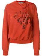 Ottolinger Tied Patch Sweatshirt - Red