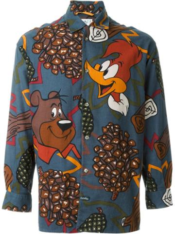 Jc De Castelbajac Vintage Woody Woodpecker Print Shirt