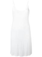 Ann Demeulemeester Elongated Ribbed Cami, Women's, Size: 36, White, Lyocell/cotton