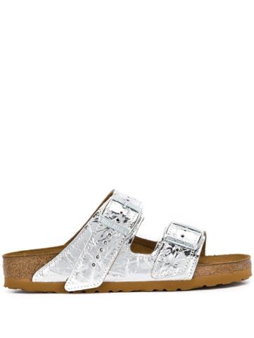 Rick Owens X Birkenstock Arizona Sliders - Silver