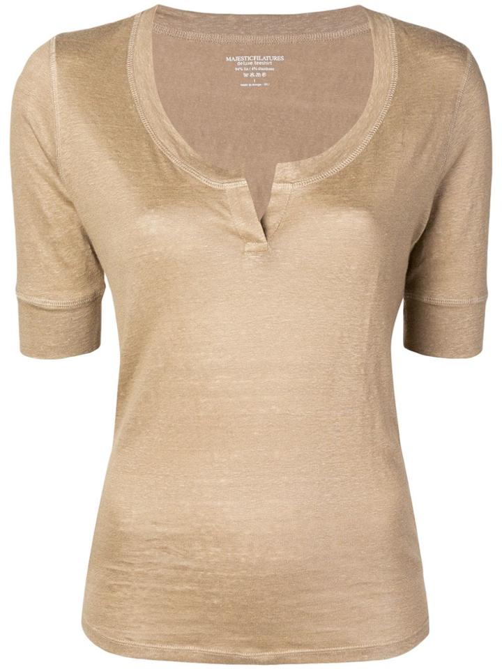 Majestic Filatures Basic T-shirt - Brown