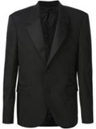 Neil Barrett Camouflage Jacquard Blazer, Men's, Size: 54, Black, Polyester/spandex/elastane/viscose/wool