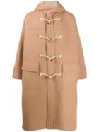 Fumito Ganryu Wool Duffle Coat - Neutrals