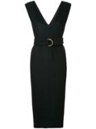 Ballsey Belted Midi Dress - Black