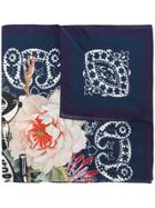 Mr & Mrs Italy Printed Scarf - Blue