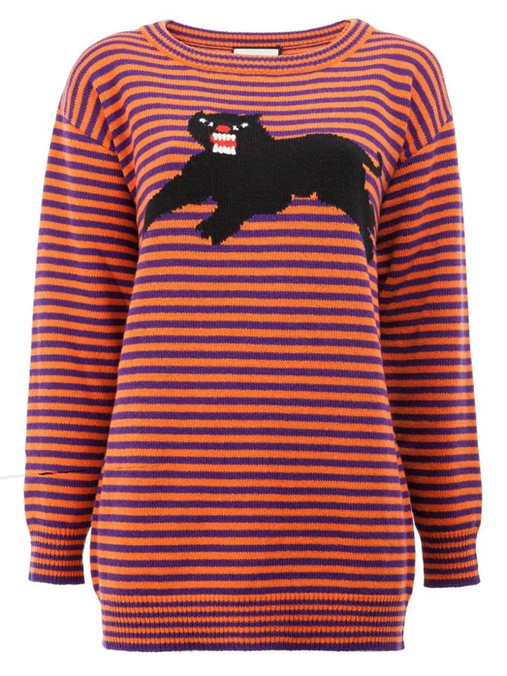 Gucci Striped Panther Jumper - Multicolour
