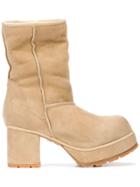 R13 Shearling Lined Boots - Brown