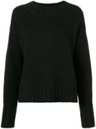 The Row Loose Fit Kitted Jumper - Black