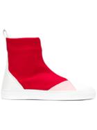 Cédric Charlier High Ankle Sneakers - Red