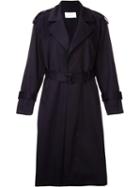 Astraet Classic Trench Coat, Women's, Size: 0, Black, Cotton/cupro
