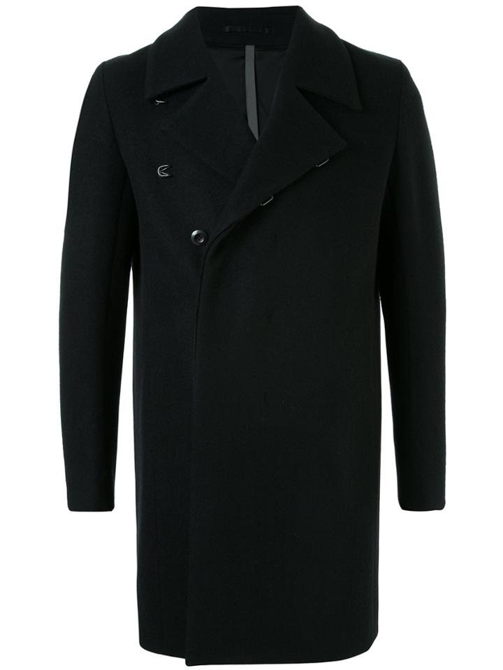 Kazuyuki Kumagai Concealed Front Coat - Black