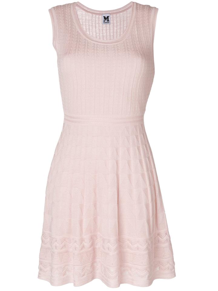 M Missoni Knitted Mini Dress - Pink & Purple