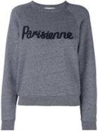 Maison Kitsuné 'parisienne' Sweatshirt, Women's, Size: Large, Grey, Cotton