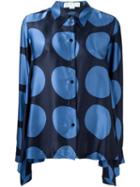 Stella Mccartney Dot Pattern Blouse, Women's, Size: 38, Black, Silk