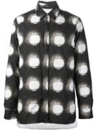 Ann Demeulemeester Printed Shirt, Men's, Size: Medium, Black, Cotton