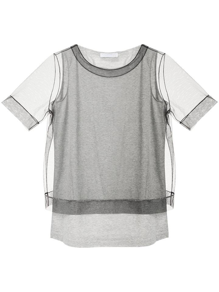 Fabiana Filippi Layered Look T-shirt - Grey