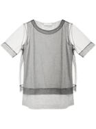 Fabiana Filippi Layered Look T-shirt - Grey