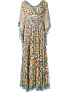 Dolce & Gabbana 'majolica' Evening Dress, Women's, Size: 40, White, Silk