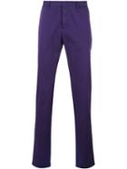 Etro Classic Chinos, Men's, Size: 54, Pink/purple, Cotton/spandex/elastane