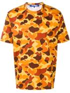 Junya Watanabe Man Camouflage-print T-shirt - Orange
