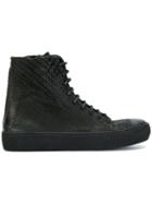Isaac Sellam Experience Textured Hi-tops - Black