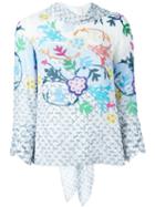 Peter Pilotto Self Tie Neck Printed Top