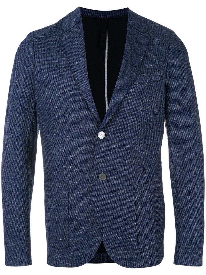 Harris Wharf London - Fitted Blazer - Men - Cotton/linen/flax - 50, Blue, Cotton/linen/flax