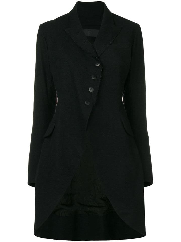 Marc Le Bihan Single Breasted Coat - Black