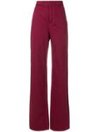 Marni Straight Fit Utility Trousers - Pink & Purple