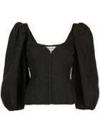 Mara Hoffman Eliana Balloon Sleeves Blouse - Black
