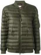 Moncler Lace-detail Padded Jacket, Women's, Size: 2, Green, Polyamide