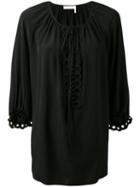Chloé - Shift Blouse - Women - Silk - 38, Black, Silk