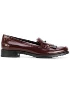 Tod's Fringed Loafer - Red