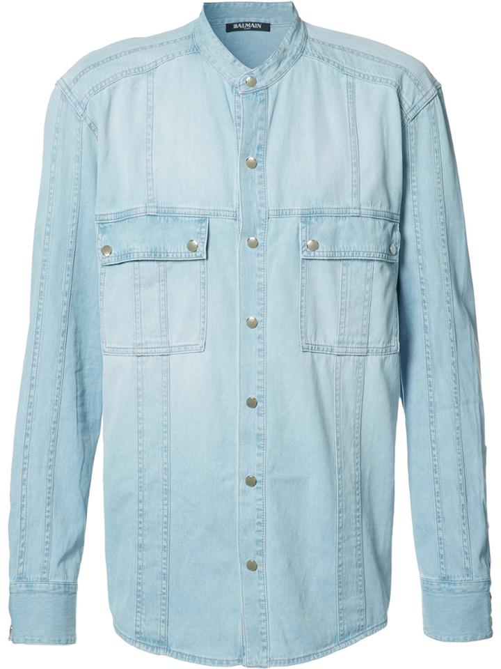 Balmain Buttoned Shirt - Blue
