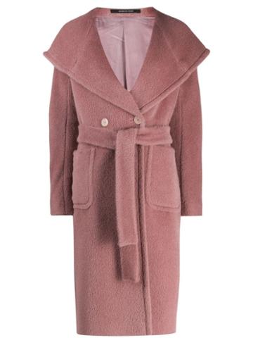Tagliatore Belted Robe Coat - Pink