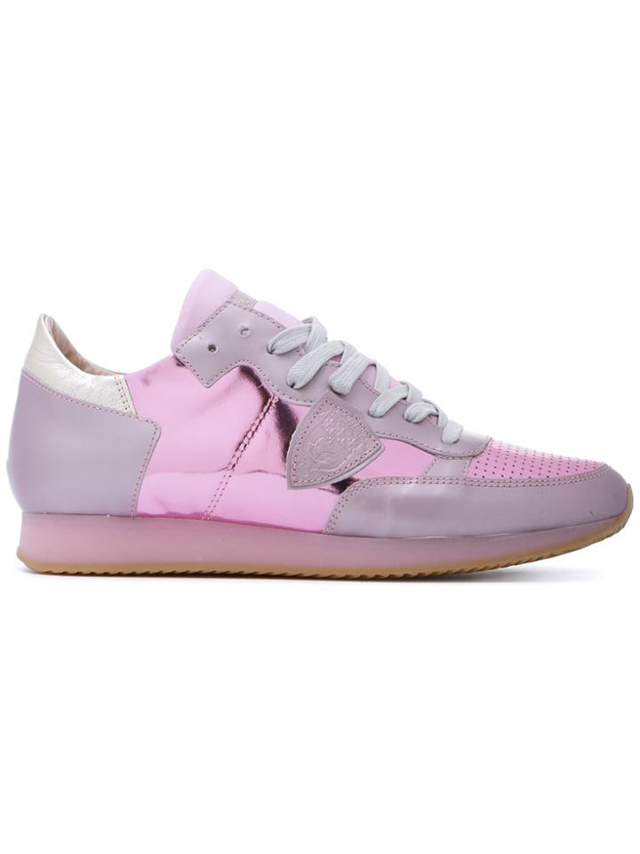 Philippe Model Lateral Patch Sneakers - Pink & Purple